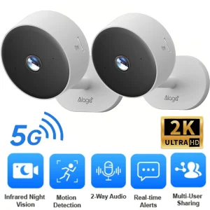 2pcs Alaga 2K WIFI security camera