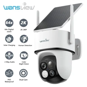 Wansview 2K Surveillance Dual Lens Wifi Camera